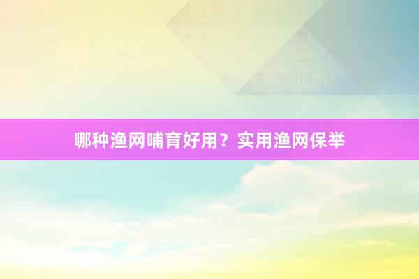 哪种渔网哺育好用？实用渔网保举